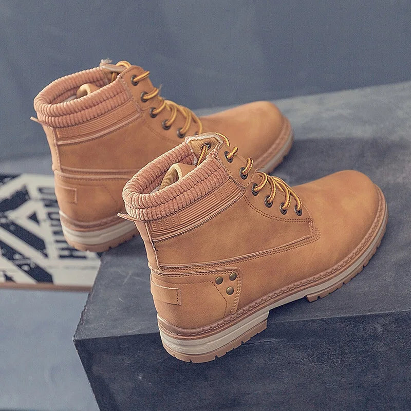 Spring Autumn New Women Boots Riding Equestrian Ankle Boots Ladies Platform Boots Lace-Up plus Size 36-41 Woman Fashion Shoes