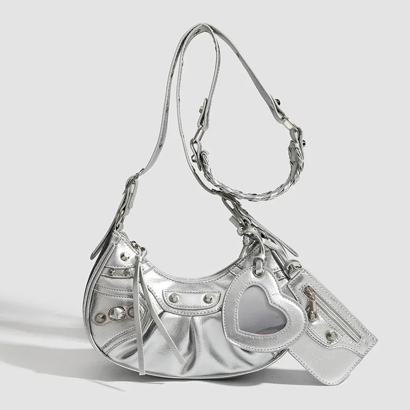 Bolso de hombro y bandolera para mujer, estilo retro, diseño elegante, ideal para cenas y ocasiones especiales.