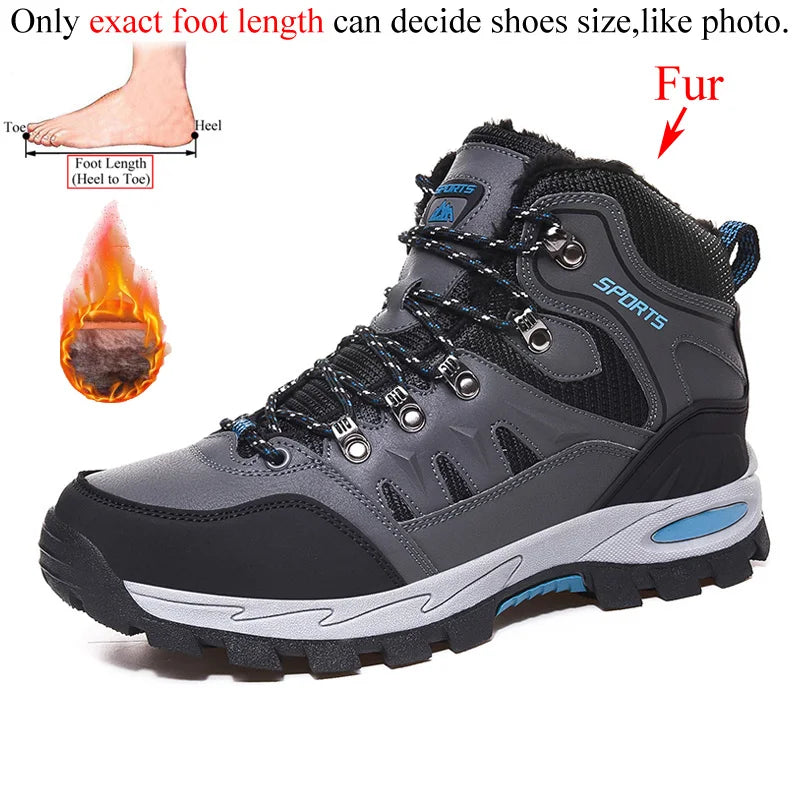 Winter Woman Ankle Outdoor Mountain Leather Hiking Shoes Boots Women Trekking Sneakers Tracking Camping Tourism Treking Trecking