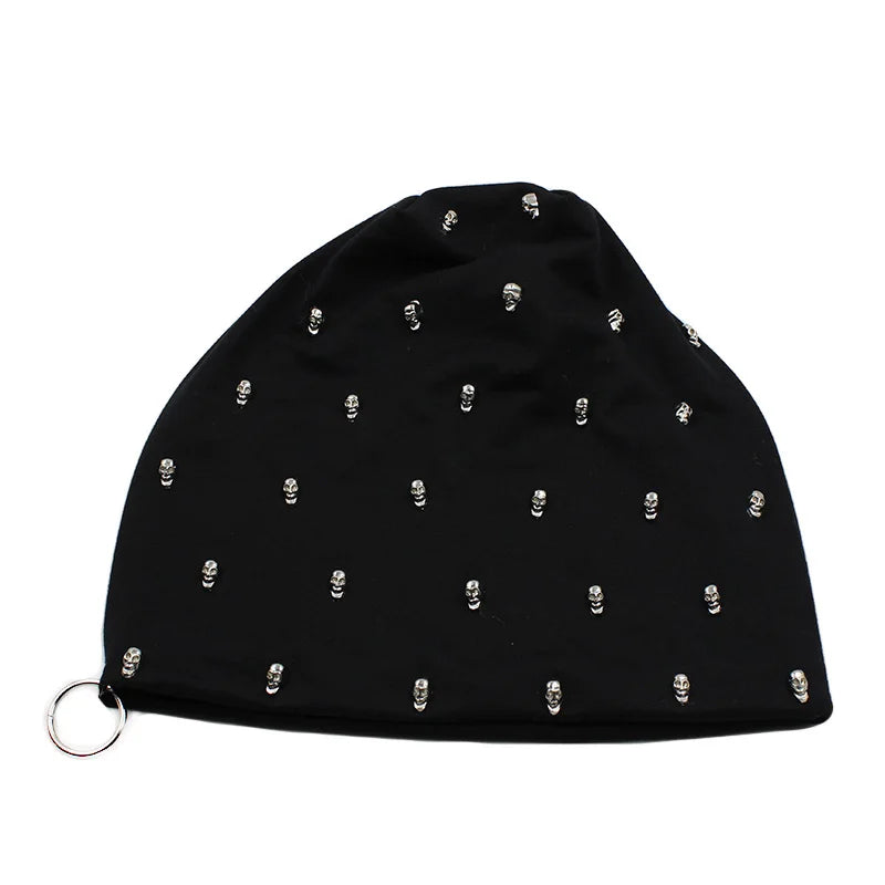 New Fashion Men Women Unisex Casual Hat with Skull Hoop Brand Hats Winter Warm Beanies Skullies Thick Adult Hip Hop Bonnet
