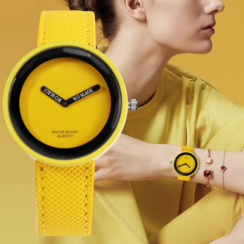 Hot Sale Fashion Women'S Watches Leather Ladies Watch Women Watches Young Girl Watch Simple Clock Reloj Mujer Relogio Feminino