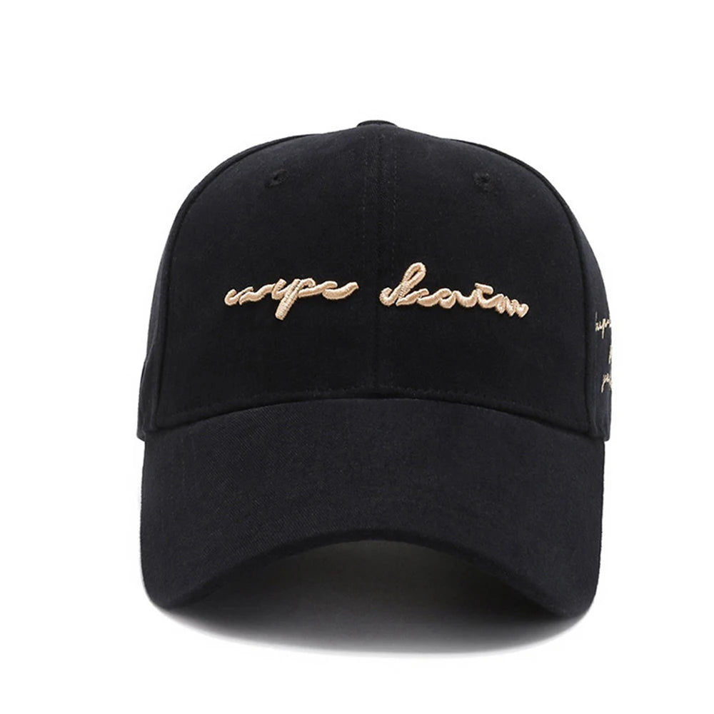 Vintage Orange Yellow 3D Letter Embroidery Baseball Caps for Men Korean Style Women Hat Street Trucker Cap Casquette Homme