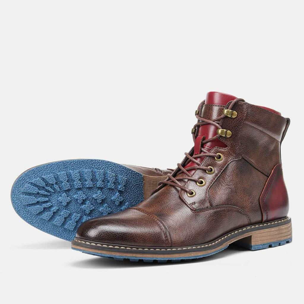 Botas Hombre Cuero Elegante Con Cordones – Botines Formales Cómodos Versátiles