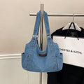 Cowboy Canvas Tote Bag for Women Shoulder Bags Shopping Bag Class Bags for Girl Casual Fashion Designer Bag Bolso Marca Lujo Sac