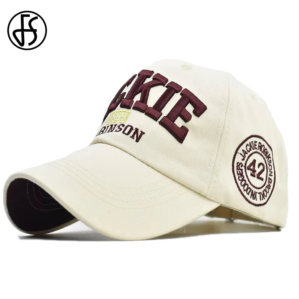 Summer Beige Letter Baseball Cap for Men Cotton Women Hat Street Hip Hop Caps Outdoor Sports Golf Hat Gorras Hombre