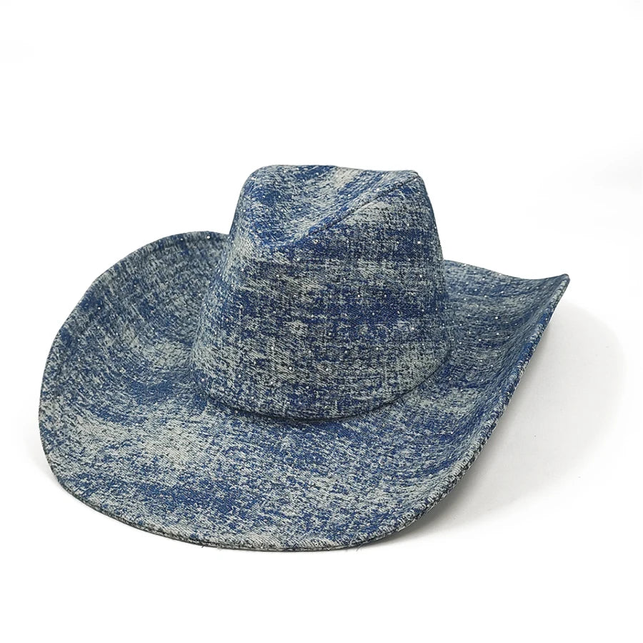 Sombrero vaquero de mezclilla y estilo pescador para hombre y mujer; sombrero de verano para exteriores y playa con protección solar.