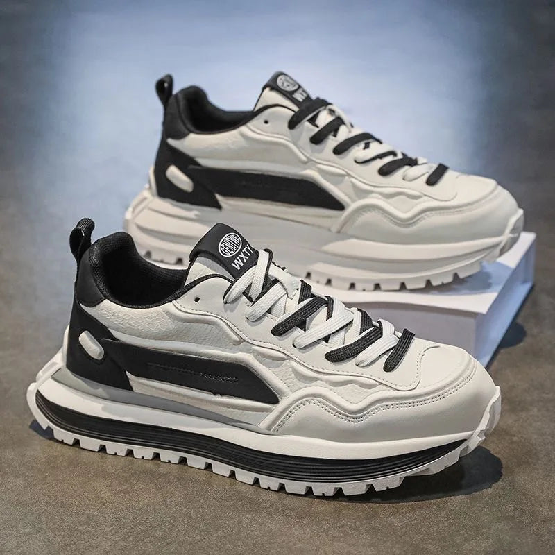 Zapatillas de moda para hombre 2025: calzado cómodo, transpirable y casual para correr, entrenar y actividades al aire libre, con suela suave.