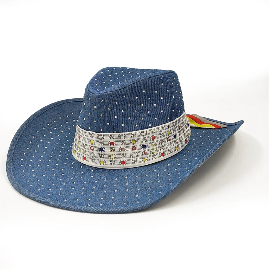 Sombrero vaquero de mezclilla y estilo pescador para hombre y mujer; sombrero de verano para exteriores y playa con protección solar.