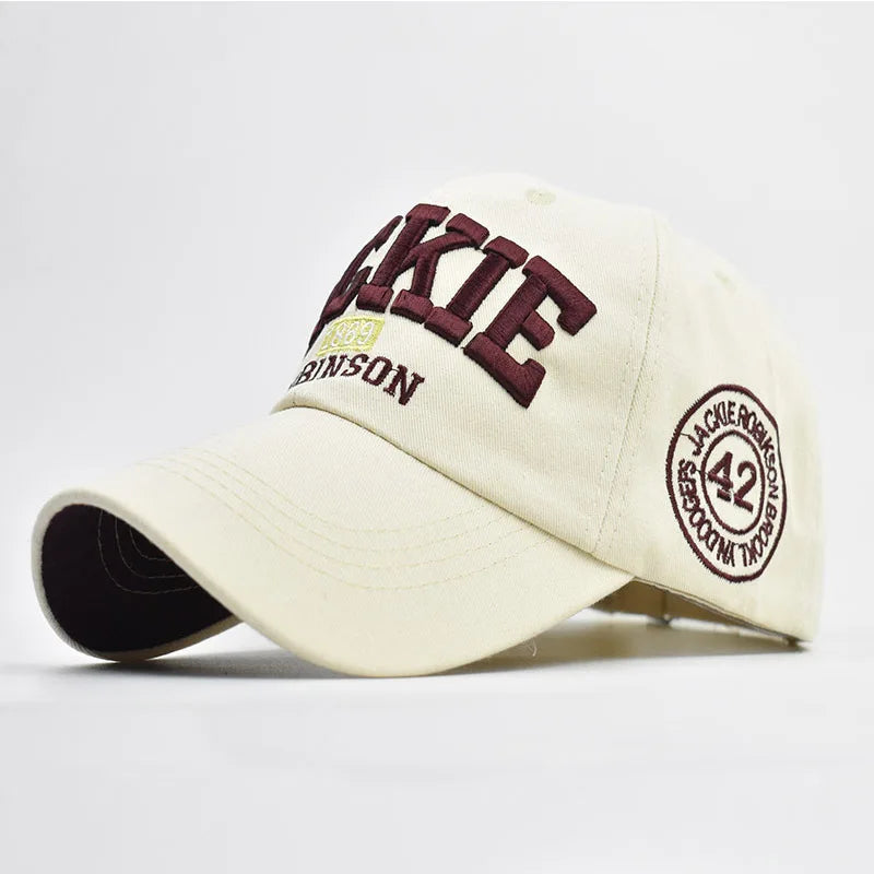 Summer Beige Letter Baseball Cap for Men Cotton Women Hat Street Hip Hop Caps Outdoor Sports Golf Hat Gorras Hombre