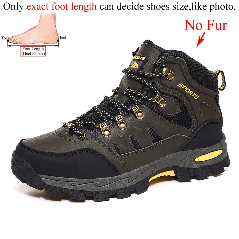 Winter Woman Ankle Outdoor Mountain Leather Hiking Shoes Boots Women Trekking Sneakers Tracking Camping Tourism Treking Trecking
