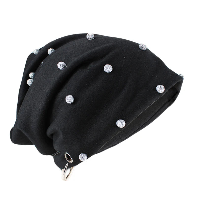 New Fashion Men Women Unisex Casual Hat with Skull Hoop Brand Hats Winter Warm Beanies Skullies Thick Adult Hip Hop Bonnet