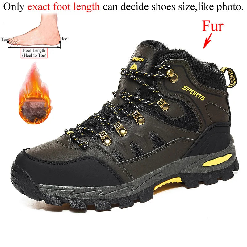 Winter Woman Ankle Outdoor Mountain Leather Hiking Shoes Boots Women Trekking Sneakers Tracking Camping Tourism Treking Trecking