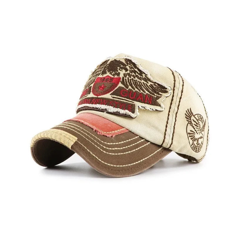 Men'S Retro Washed Baseball Cap Fitted Cap Snapback Hat for Men Bone Women Gorras Casual Casquette Letter Black Cap
