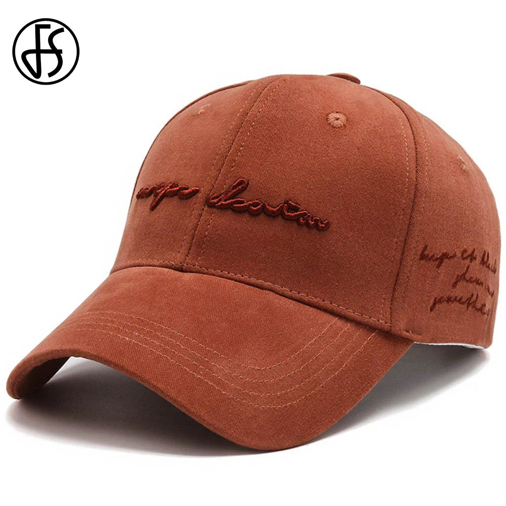 Vintage Orange Yellow 3D Letter Embroidery Baseball Caps for Men Korean Style Women Hat Street Trucker Cap Casquette Homme