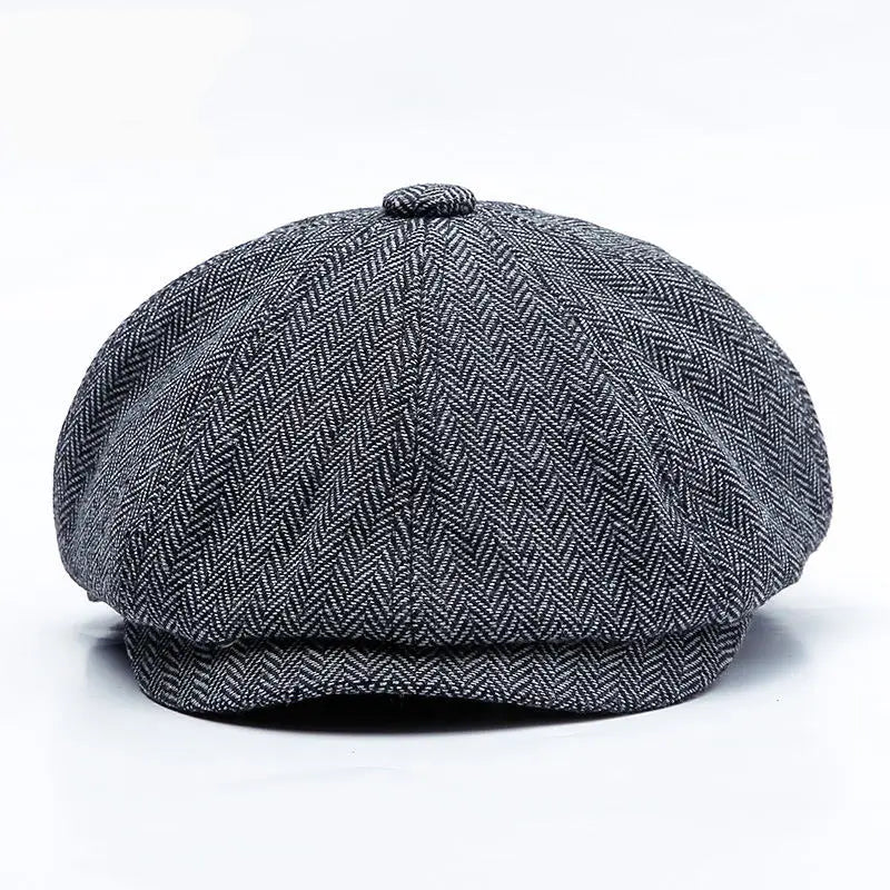 Unisex Autumn Winter Newsboy Caps Men and Women Warm Tweed Octagonal Hat for Male Detective Hats Retro Flat Caps Chapeau
