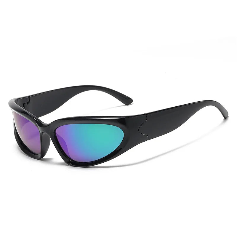 Popular Women'S Sunglasses 2023 Punk Sunglasses Unique Sports Sun Glasses Men UV400 Goggle Shades Mirror Colorful Y2K Eyewear