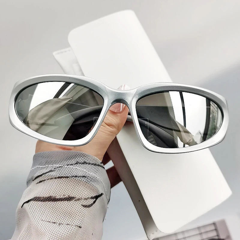 Popular Women'S Sunglasses 2023 Punk Sunglasses Unique Sports Sun Glasses Men UV400 Goggle Shades Mirror Colorful Y2K Eyewear