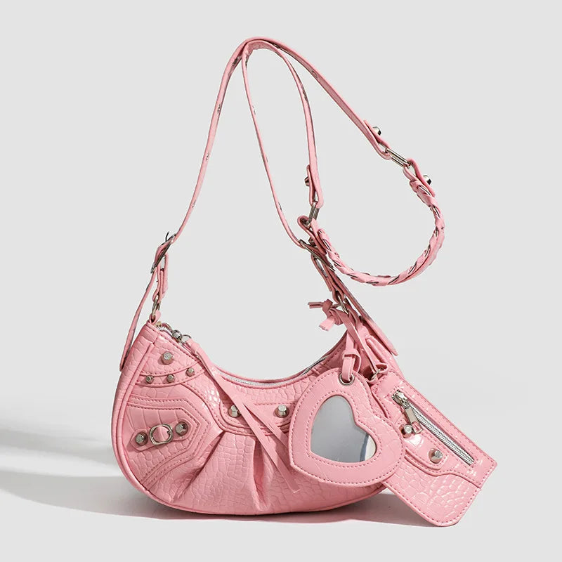 Bolso de hombro y bandolera para mujer, estilo retro, diseño elegante, ideal para cenas y ocasiones especiales.