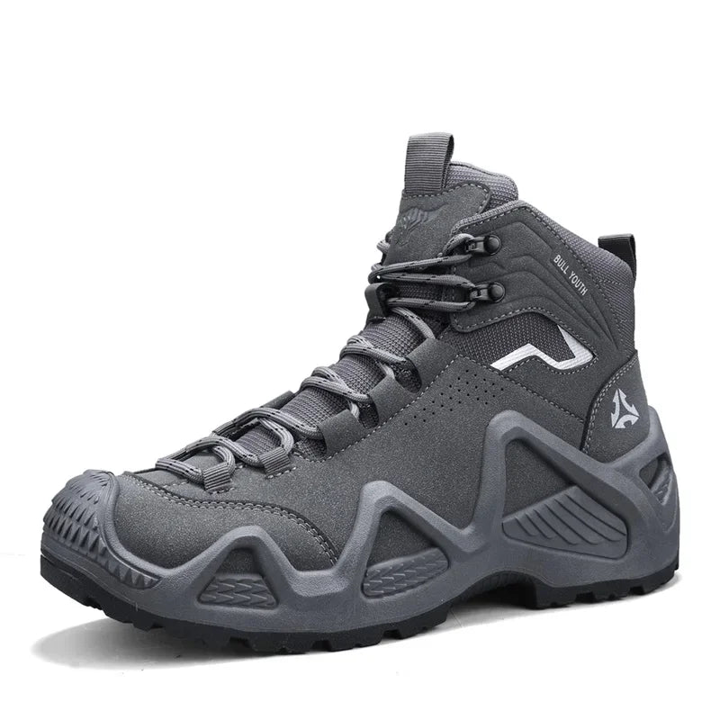 Botas tácticas para hombre con correas para entrenamiento de combate; impermeables, transpirables y multifuncionales (ideales para senderismo y motociclismo).
