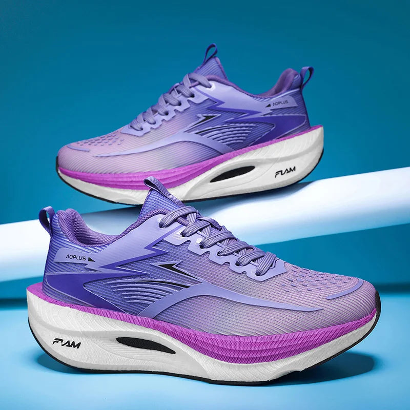 Zapatillas deportivas unisex con placa de carbono para correr y caminar; calzado con amortiguación para maratón, competición y entrenamiento de atletismo (para hombres y mujeres).