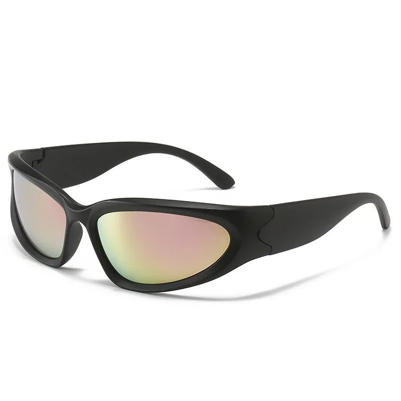 Popular Women'S Sunglasses 2023 Punk Sunglasses Unique Sports Sun Glasses Men UV400 Goggle Shades Mirror Colorful Y2K Eyewear