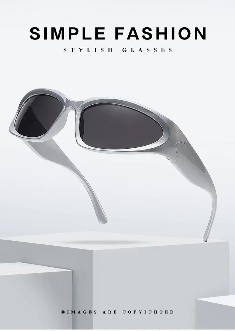 Popular Women'S Sunglasses 2023 Punk Sunglasses Unique Sports Sun Glasses Men UV400 Goggle Shades Mirror Colorful Y2K Eyewear