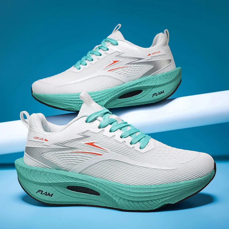 Zapatillas deportivas unisex con placa de carbono para correr y caminar; calzado con amortiguación para maratón, competición y entrenamiento de atletismo (para hombres y mujeres).