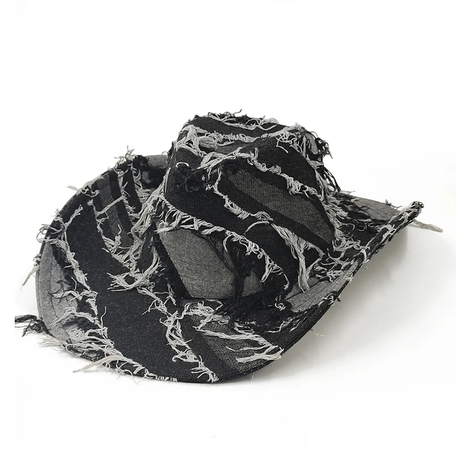 Sombrero vaquero de mezclilla y estilo pescador para hombre y mujer; sombrero de verano para exteriores y playa con protección solar.