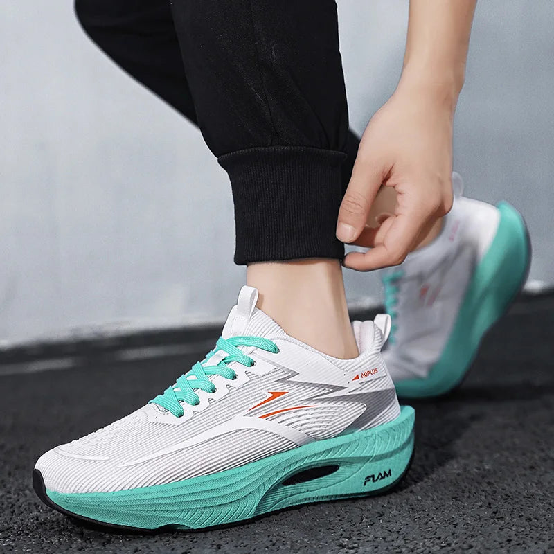 Zapatillas deportivas unisex con placa de carbono para correr y caminar; calzado con amortiguación para maratón, competición y entrenamiento de atletismo (para hombres y mujeres).