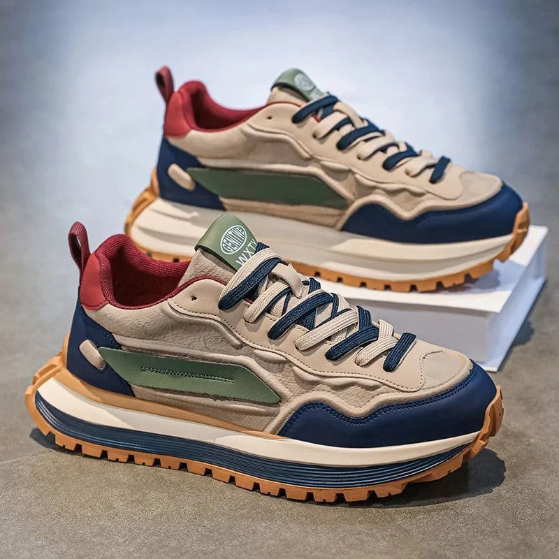 Zapatillas de moda para hombre 2025: calzado cómodo, transpirable y casual para correr, entrenar y actividades al aire libre, con suela suave.