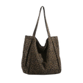 High Quality Large Capacity Canvas Hasp Women's Tote Bags 2025 on Sale brand Leopard Print Female Shoulder Bags Bolso Mujer