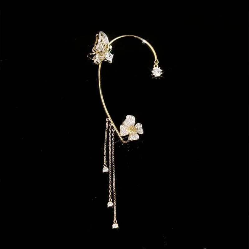 New Butterfly Earrings Without Perforations Sweet Student Jewelry French Simple Accessories For Women Fashion Festival Gifts