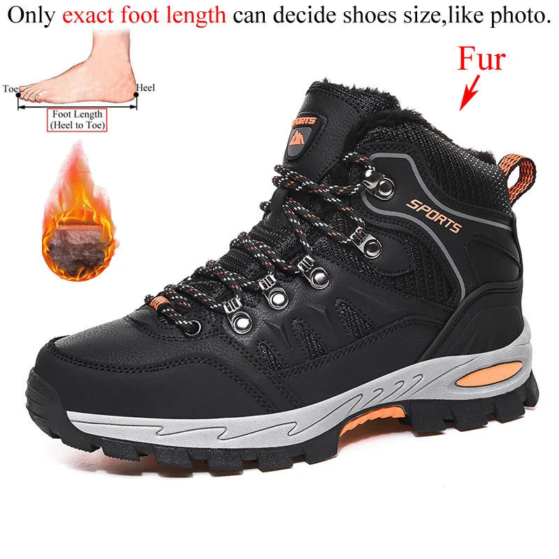 Winter Woman Ankle Outdoor Mountain Leather Hiking Shoes Boots Women Trekking Sneakers Tracking Camping Tourism Treking Trecking