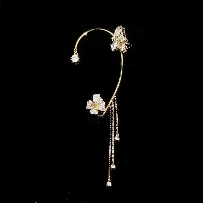 New Butterfly Earrings Without Perforations Sweet Student Jewelry French Simple Accessories For Women Fashion Festival Gifts