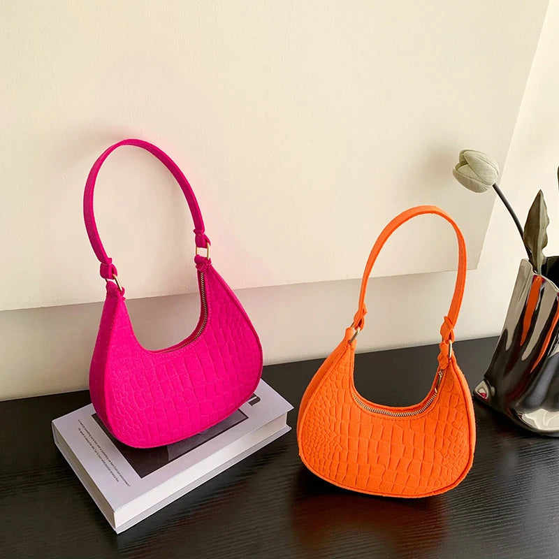 (.) Women Top-handle Bags Autumn Winter Fashion Bag New Fashion Shoulder Bag Portable Women's Bag Bolso Mujer Handbags Felt