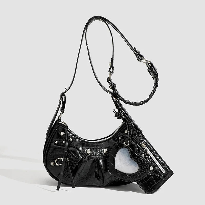 Bolso de hombro y bandolera para mujer, estilo retro, diseño elegante, ideal para cenas y ocasiones especiales.