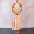 Vestido Largo Mujer Elegante Fluido – Espalda Abierta Y Diseño Sofisticado