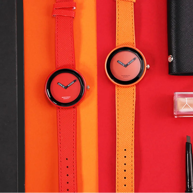 Hot Sale Fashion Women'S Watches Leather Ladies Watch Women Watches Young Girl Watch Simple Clock Reloj Mujer Relogio Feminino