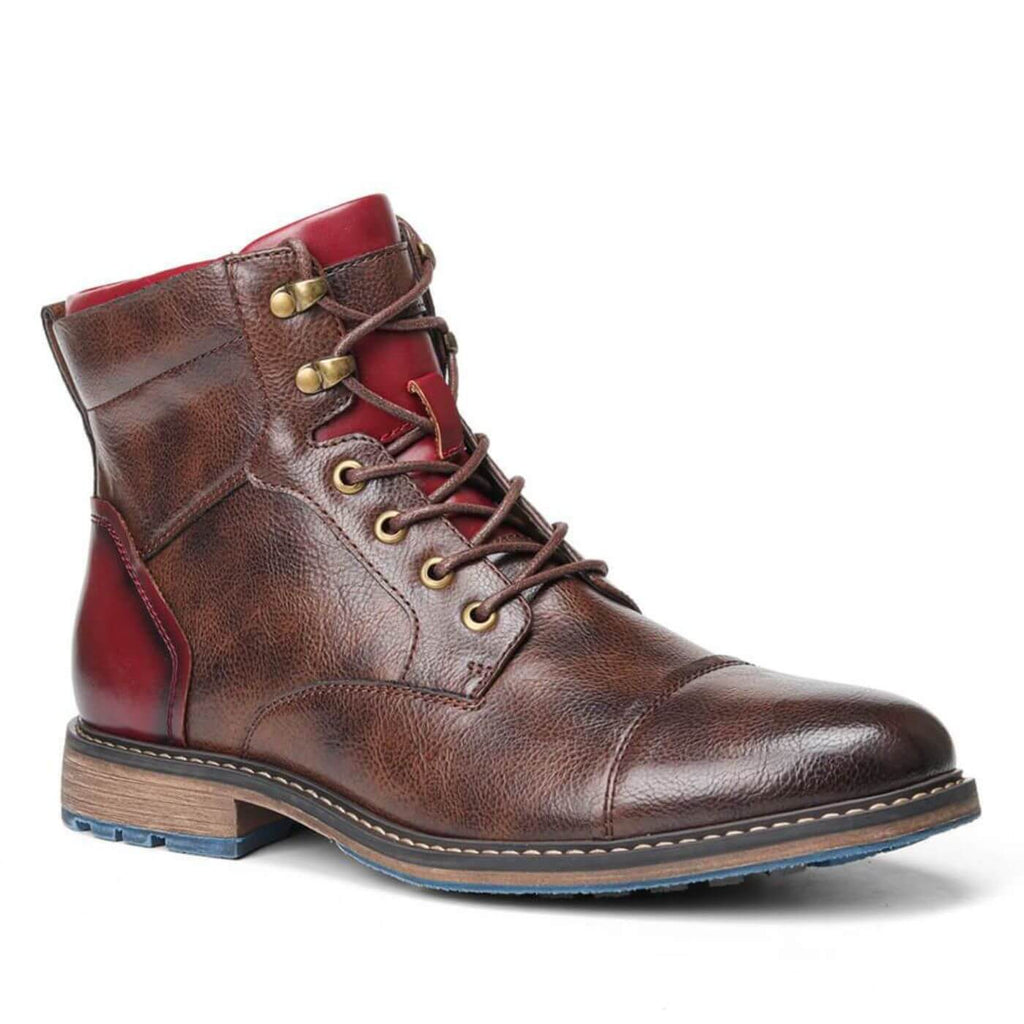 Botas Hombre Cuero Elegante Con Cordones – Botines Formales Cómodos Versátiles