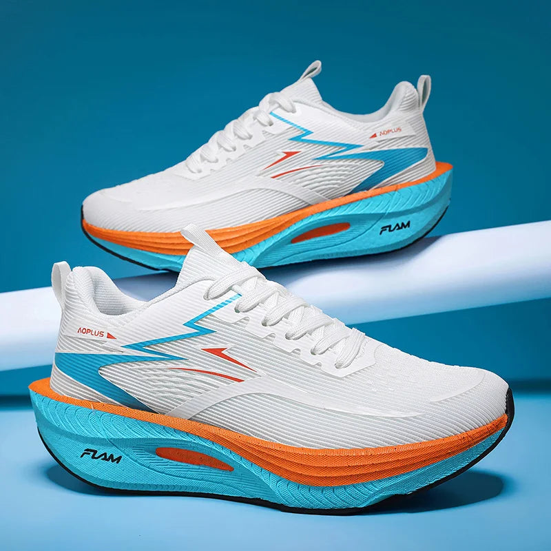 Zapatillas deportivas unisex con placa de carbono para correr y caminar; calzado con amortiguación para maratón, competición y entrenamiento de atletismo (para hombres y mujeres).