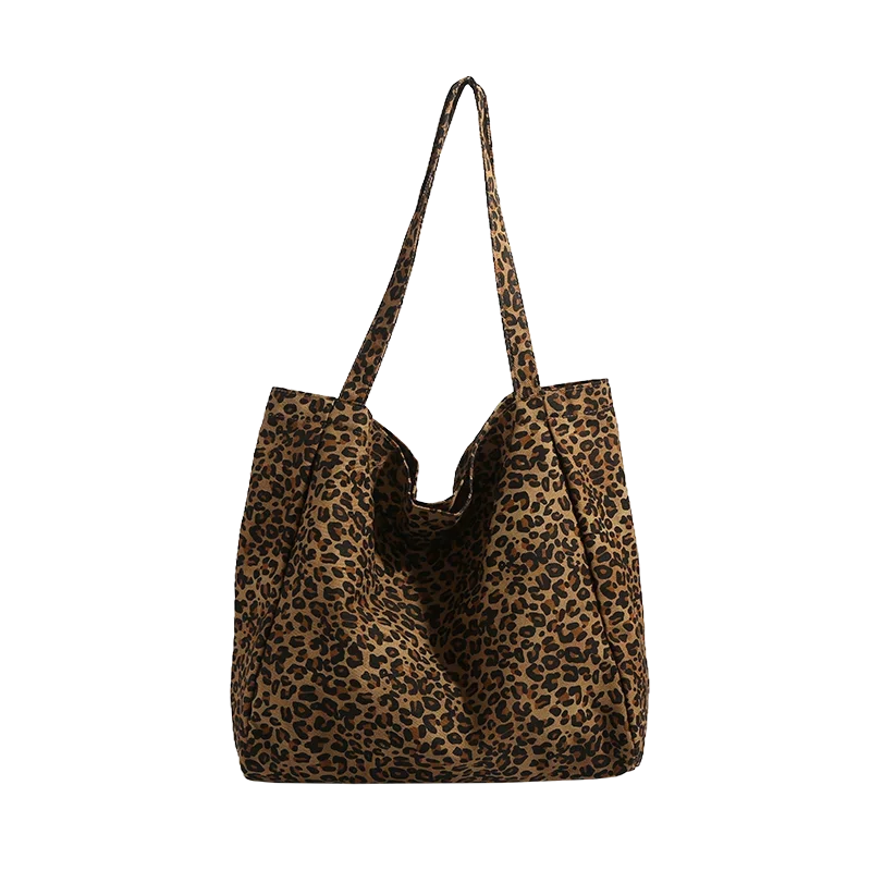 High Quality Large Capacity Canvas Hasp Women's Tote Bags 2025 on Sale brand Leopard Print Female Shoulder Bags Bolso Mujer