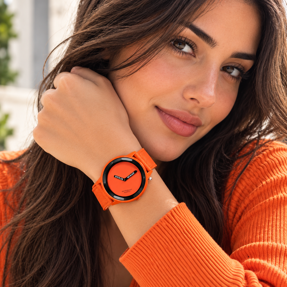Relojes de moda para mujer: modelos de estilo sencillo con correa de piel, ideales para jóvenes y mujeres.